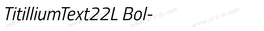 TitilliumText22L Bol字体转换